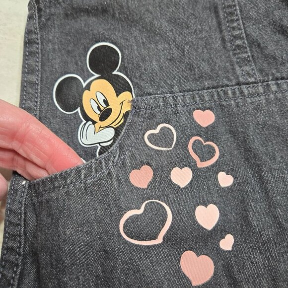 Disney Junior Minnie Mouse Overall‎ Dress Baby Girls 12M Valentine´s Day Hearts - Picture 6 of 7